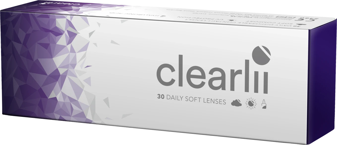 Clearlii Daily Soft Lenses endagslins 30-pack -2.25 Clearlii