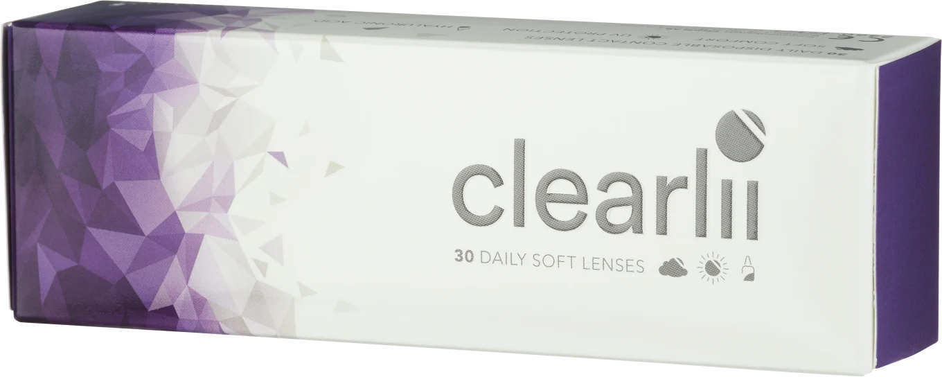 Clearlii Daily Soft Lenses endagslins 30-pack +2.00 Clearlii