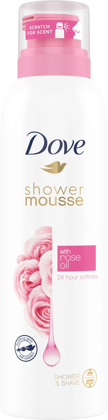 Dove Shower Mousse Rose Oil 200 ml Dove