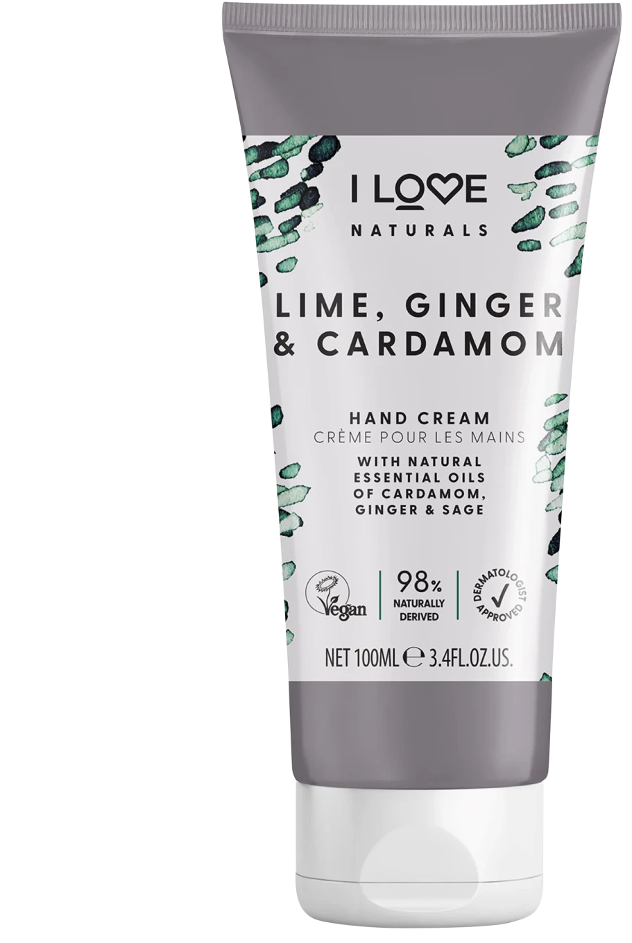 I LOVE Naturals Lime, Ginger & Cardamon Hand Cream 100ml I Love...