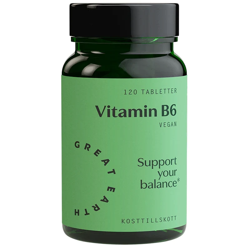 Great Earth Vitamin B6 120 tabletter Great Earth