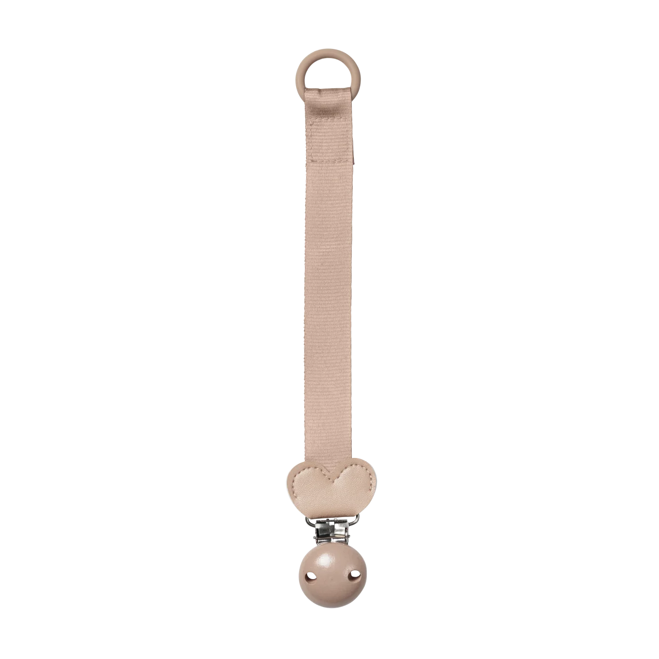 Elodie Pacifier Clip Wood Blushing Pink 0-3 år Elodie Details
