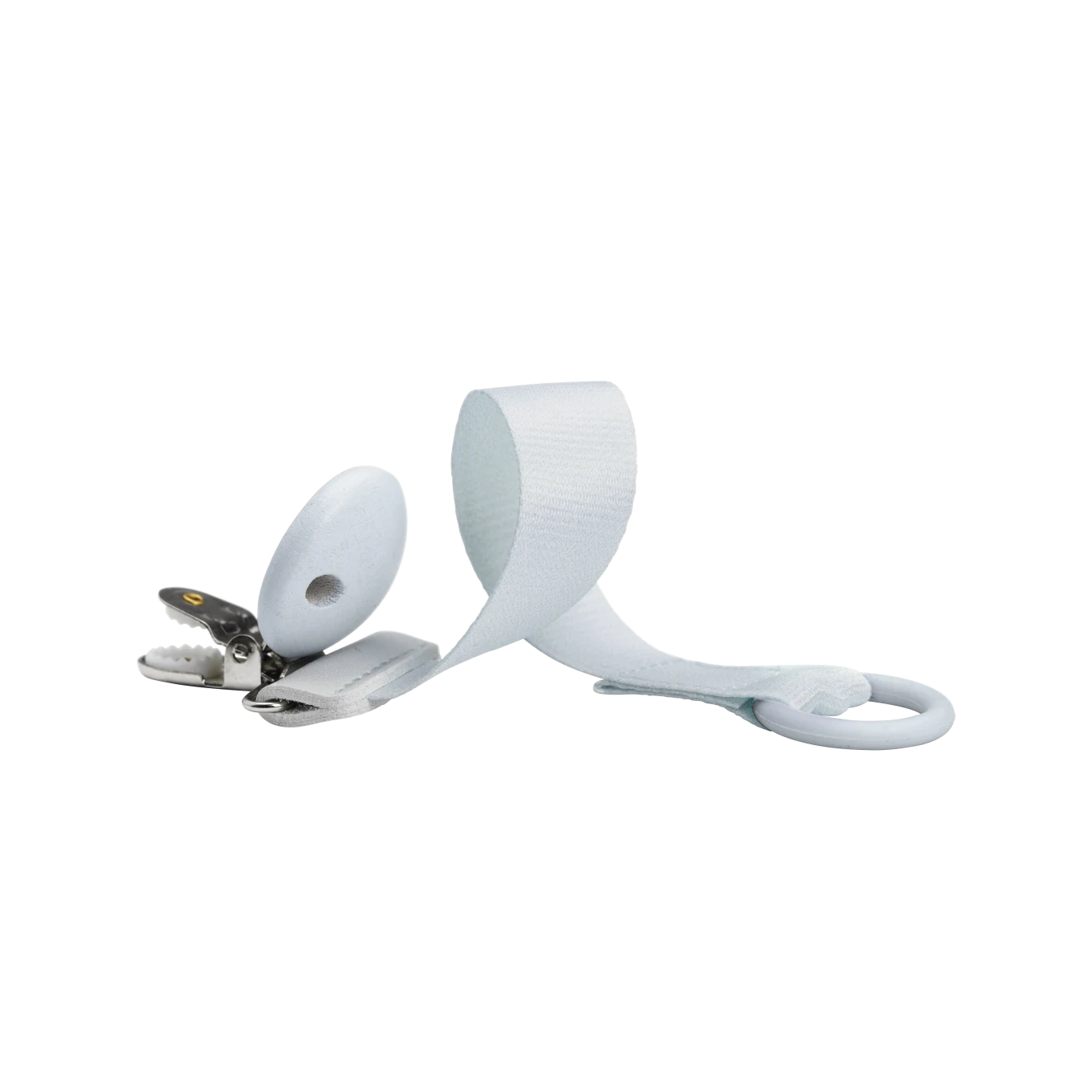 Elodie Pacifier Clip Wood Bermuda Blue Elodie Details