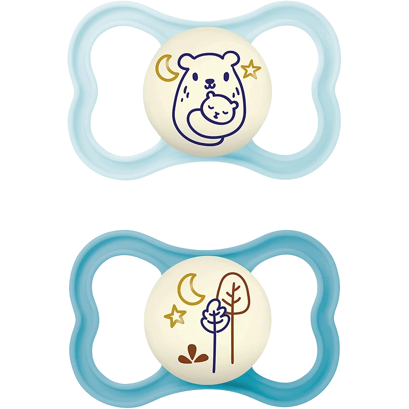 MAM Air Night Napp 16-36 mån 2-pack Blå Mam