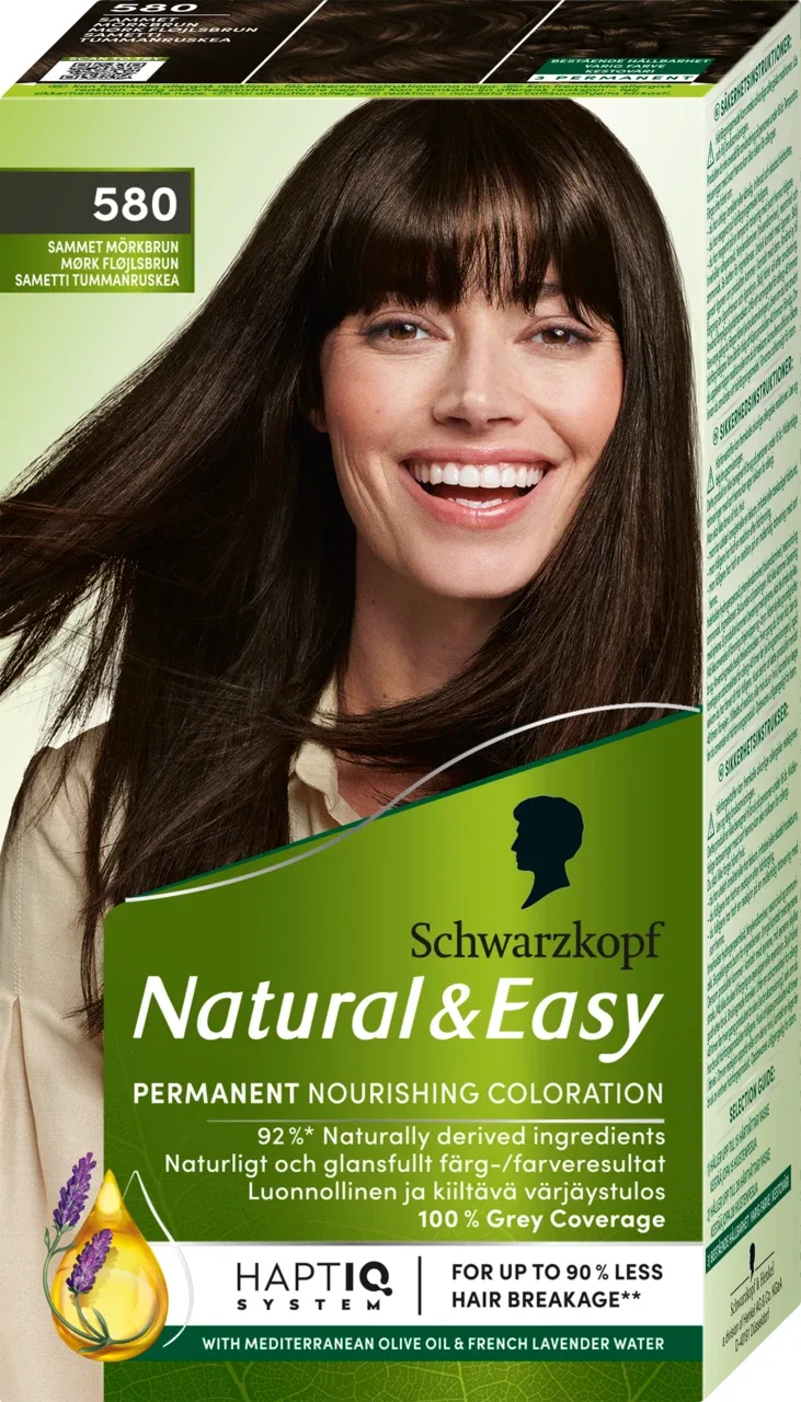 Schwarzkopf Natural & Easy Hårfärg 580 Mörkbrun Schwarzkopf