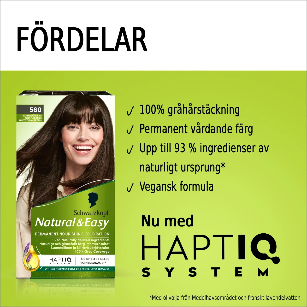 Schwarzkopf Natural & Easy Hårfärg 580 Mörkbrun Schwarzkopf