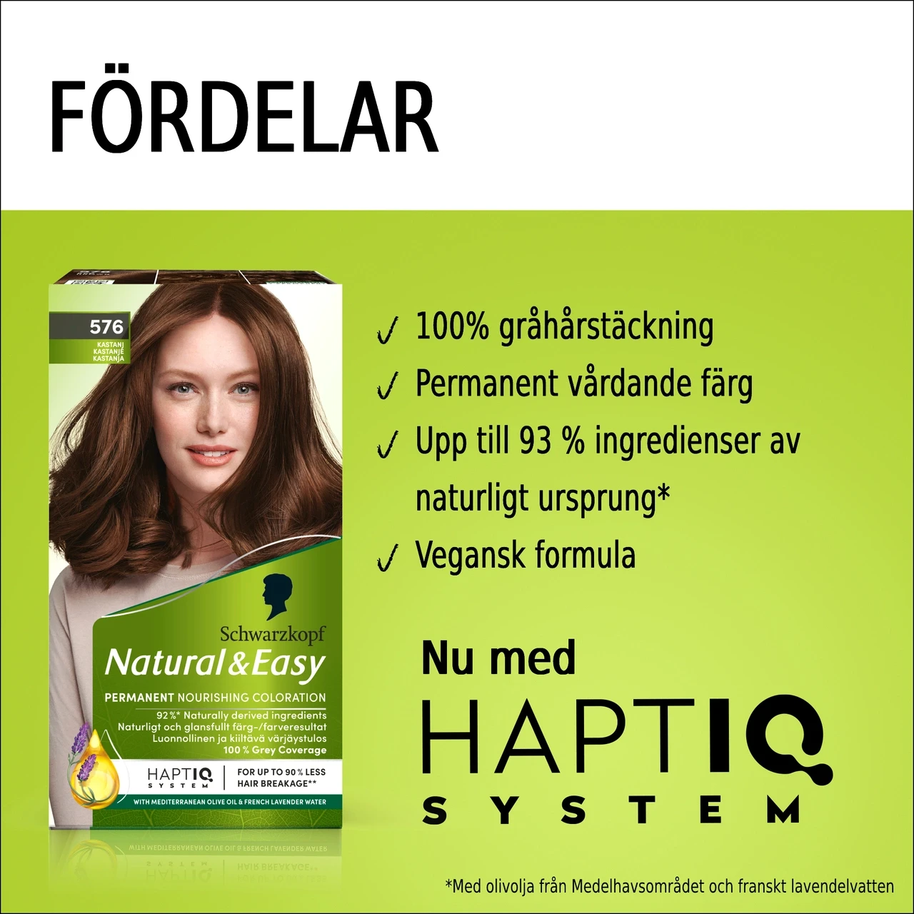 Schwarzkopf Natural & Easy Hårfärg 576 Kastanj Schwarzkopf