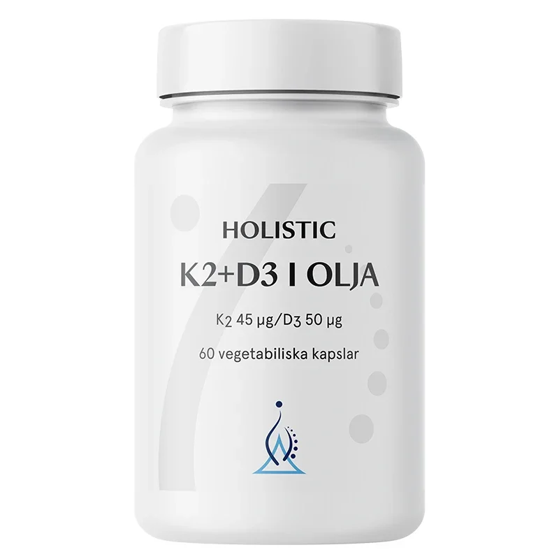 Holistic K2+D3-vitamin i Olja 60 st Holistic