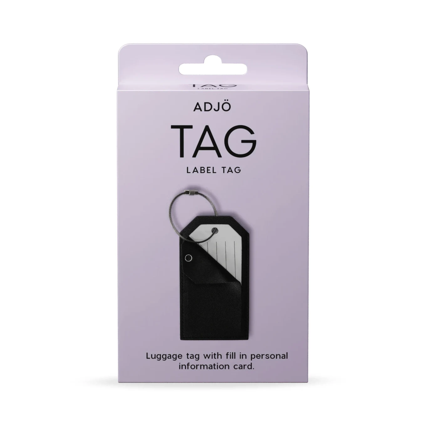 ADJÖ TAG Luggage tag Black ADJÖ