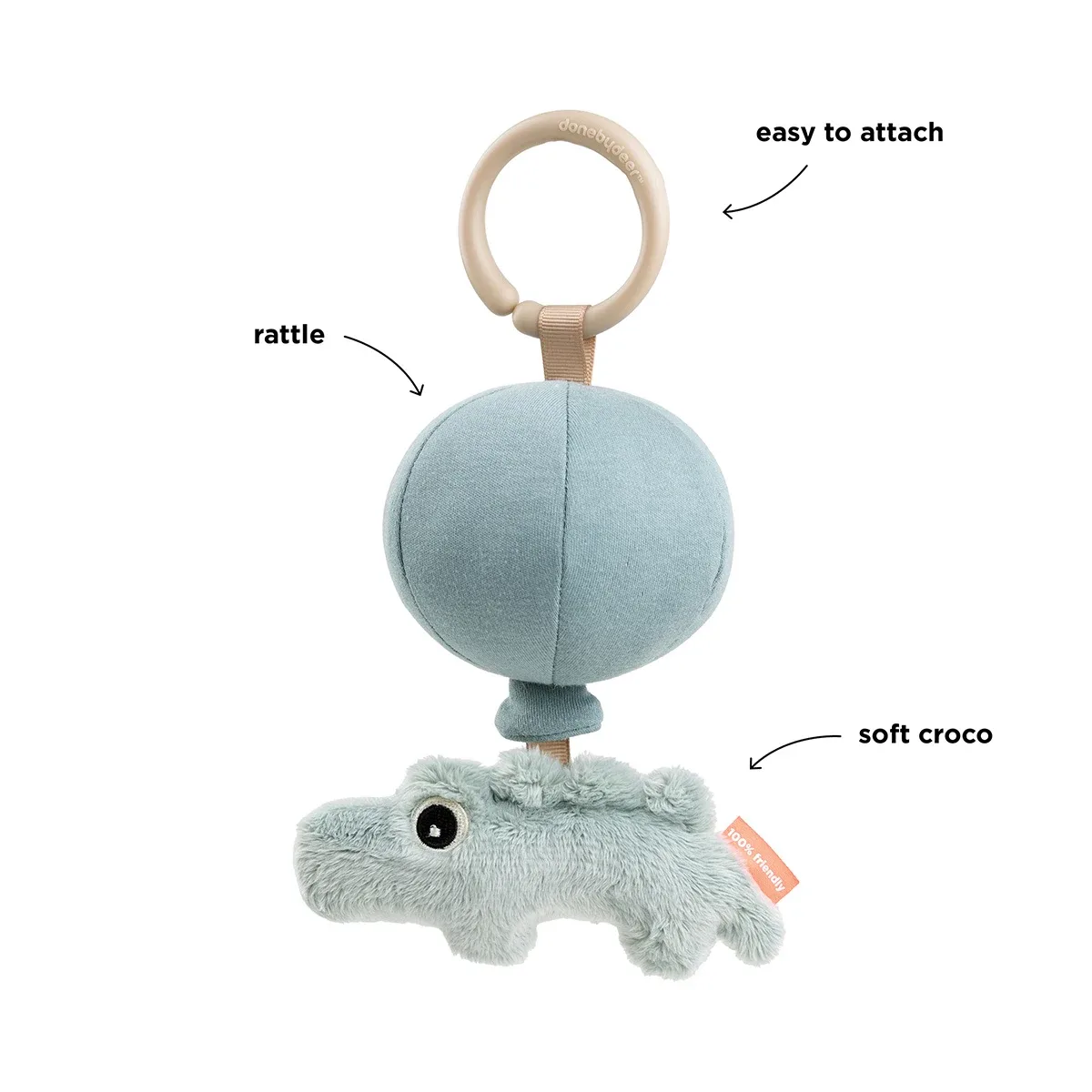 Done by Deer To Go Friend Croco Blue Done by Deer