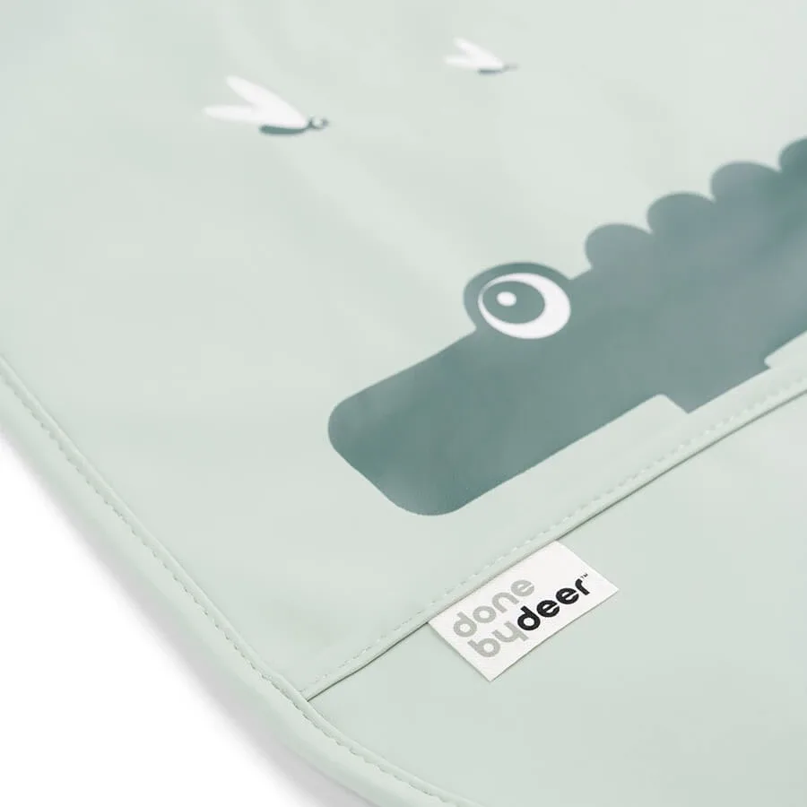 Done by Deer Bib w/velcro Croco Green 2-pack Done by Deer