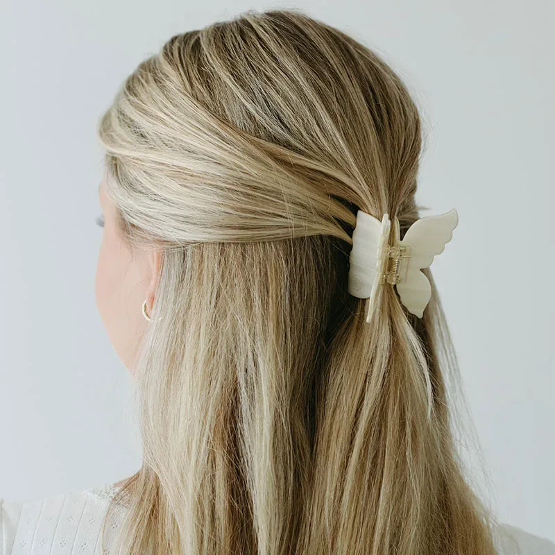 ByBarb Hårklämma Fjäril vit ByBarb