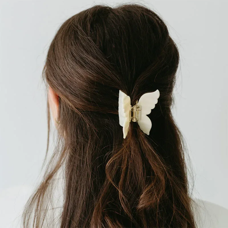 ByBarb Hårklämma Fjäril vit ByBarb