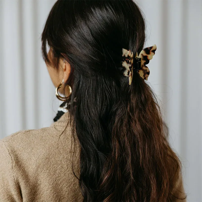 ByBarb Hårklämma Fjäril sköldpaddsfärgad ByBarb