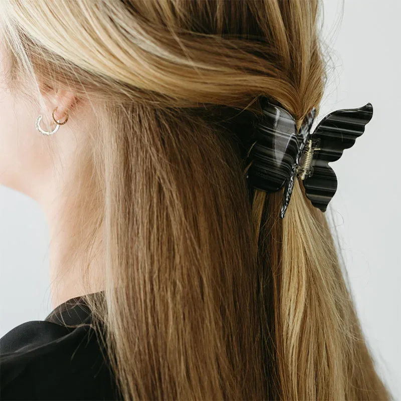 ByBarb Hårklämma Fjäril svart ByBarb