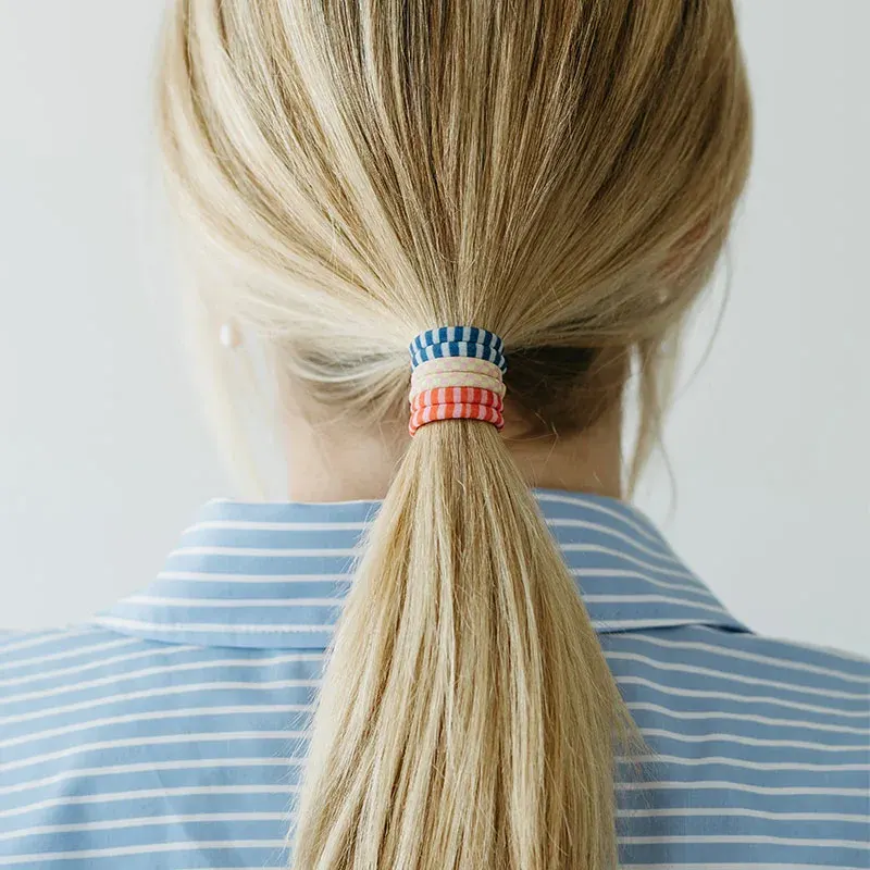 ByBarb Hårsnoddar multifärgad rutig, 8-pack ByBarb