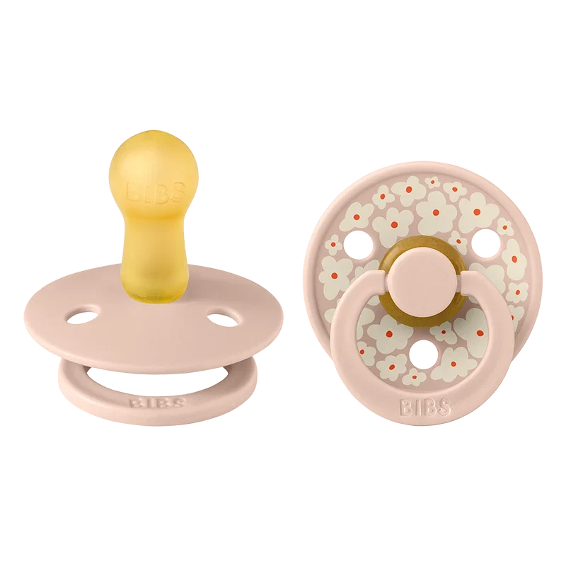 BIBS Pacifier Studio Colour Jasmine Latex Size 2 Blush Mix 2-pack Bibs