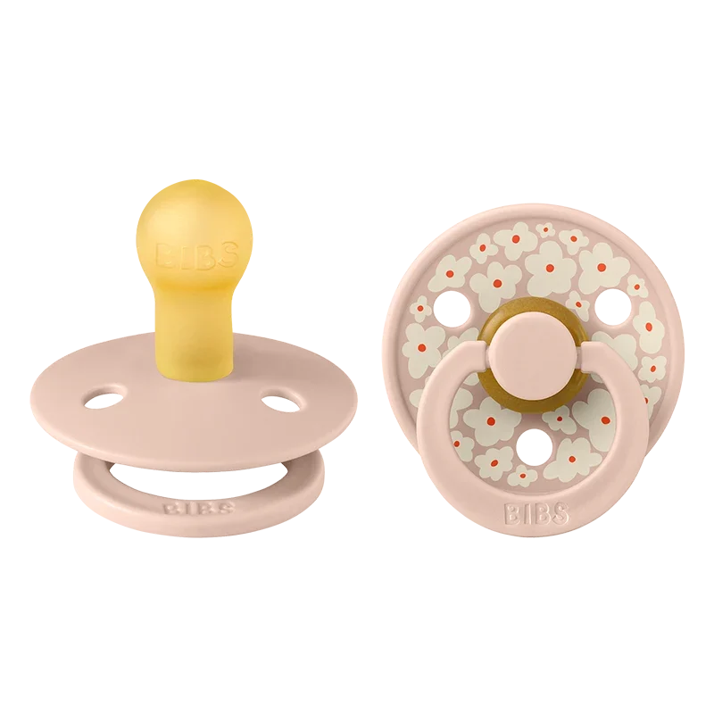BIBS Pacifier Studio Colour Jasmine Latex Size 1 Blush Mix 2-pack Bibs