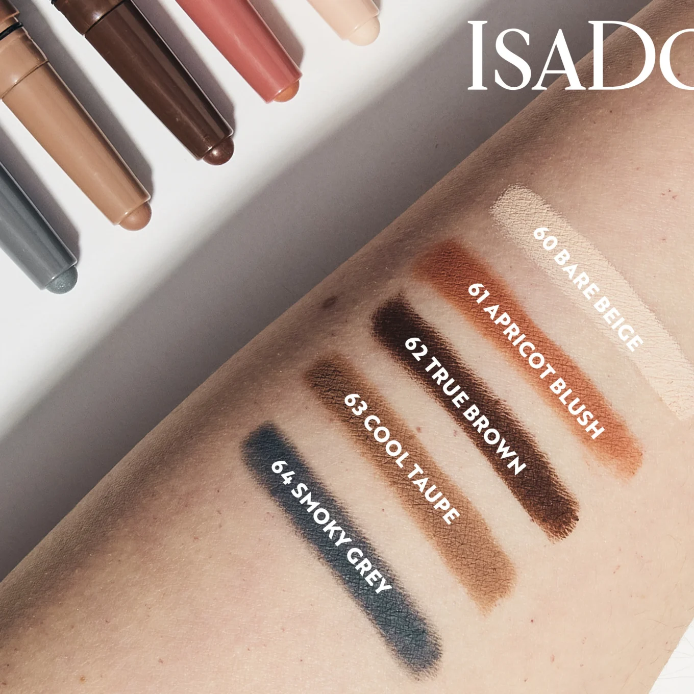 IsaDora The Matte Eyeshadow Stick Longwear & Water-Resistant 1,2 g 61 Apricot Blush IsaDora