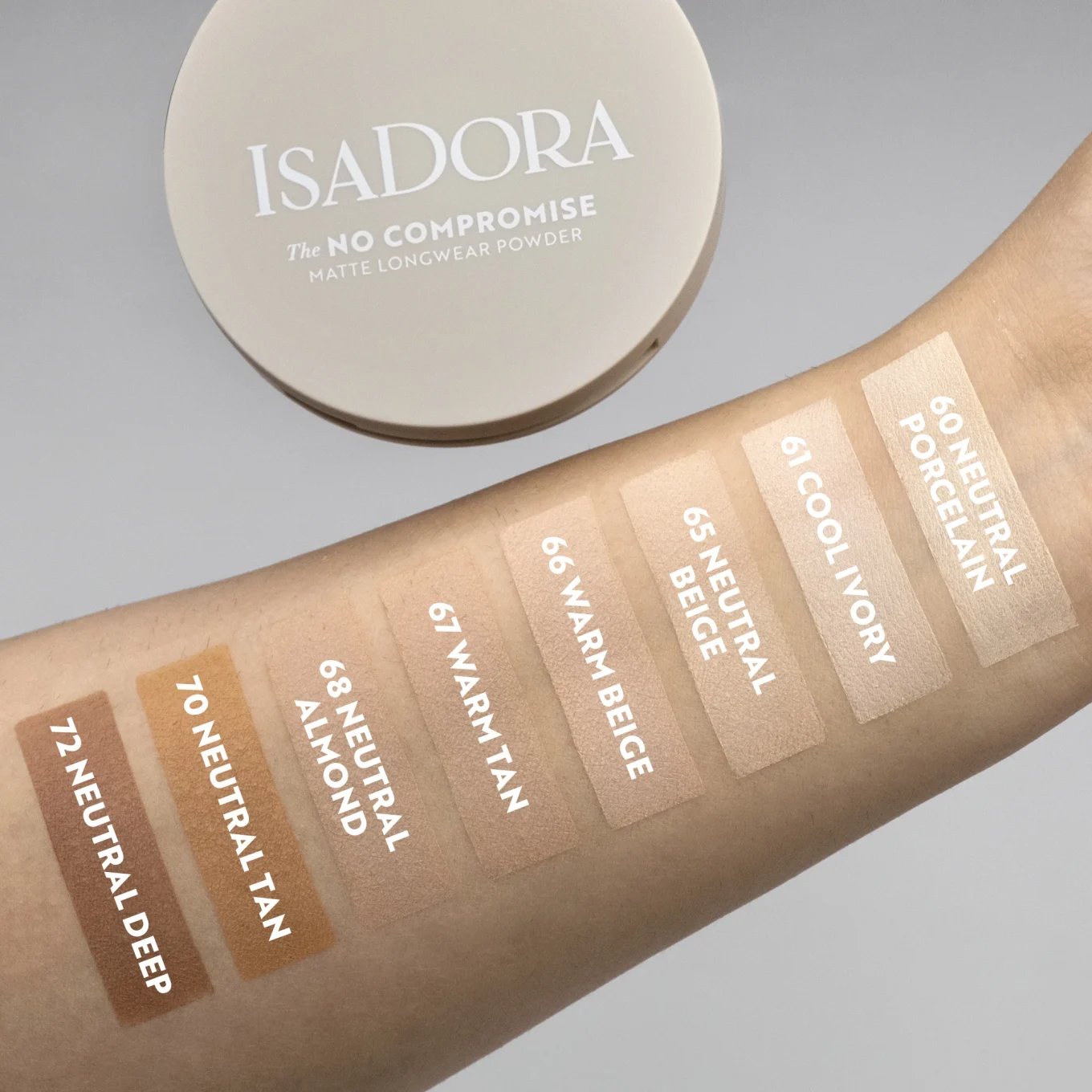 IsaDora The No Compromise Matte Longwear Powder 7 g 72 Neutral Deep IsaDora