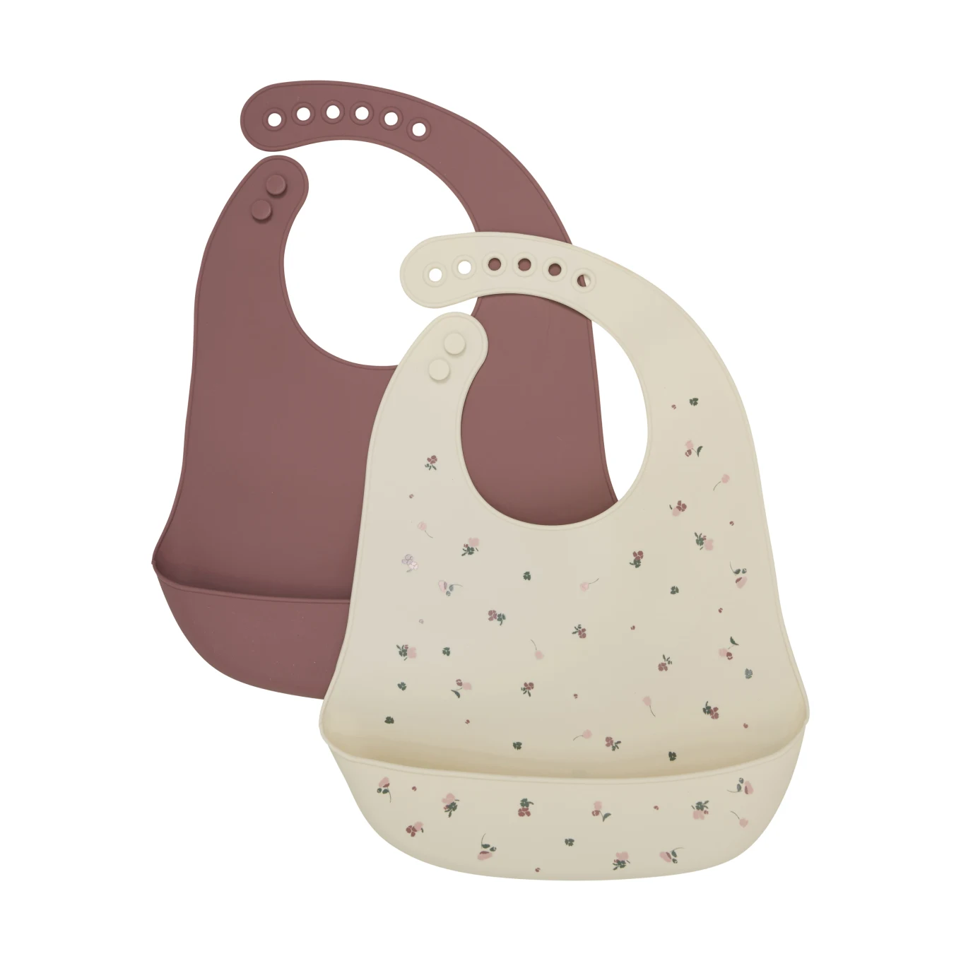 CeLaVi Silicon Bib Rose Brown 2-pack Celavi