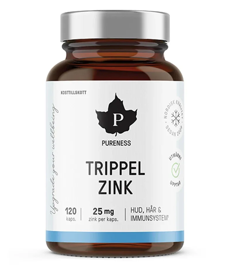 Pureness Trippel Zink 120 kapslar Pureness