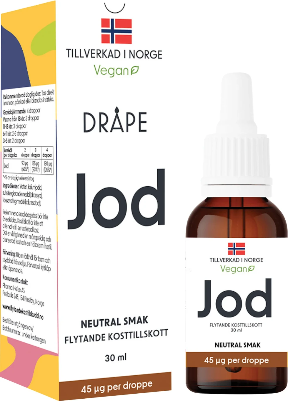 Dråpe Flytande Jod droppar 30 ml Dråpe