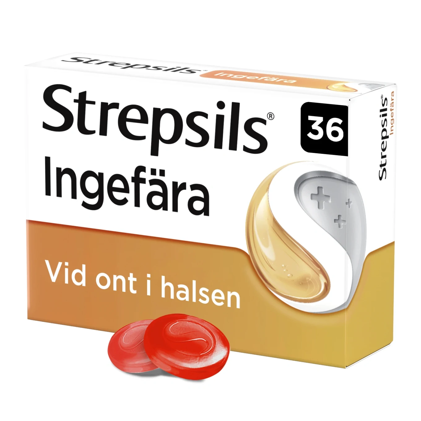Strepsils Ingefära sugtablett 36 st Strepsils