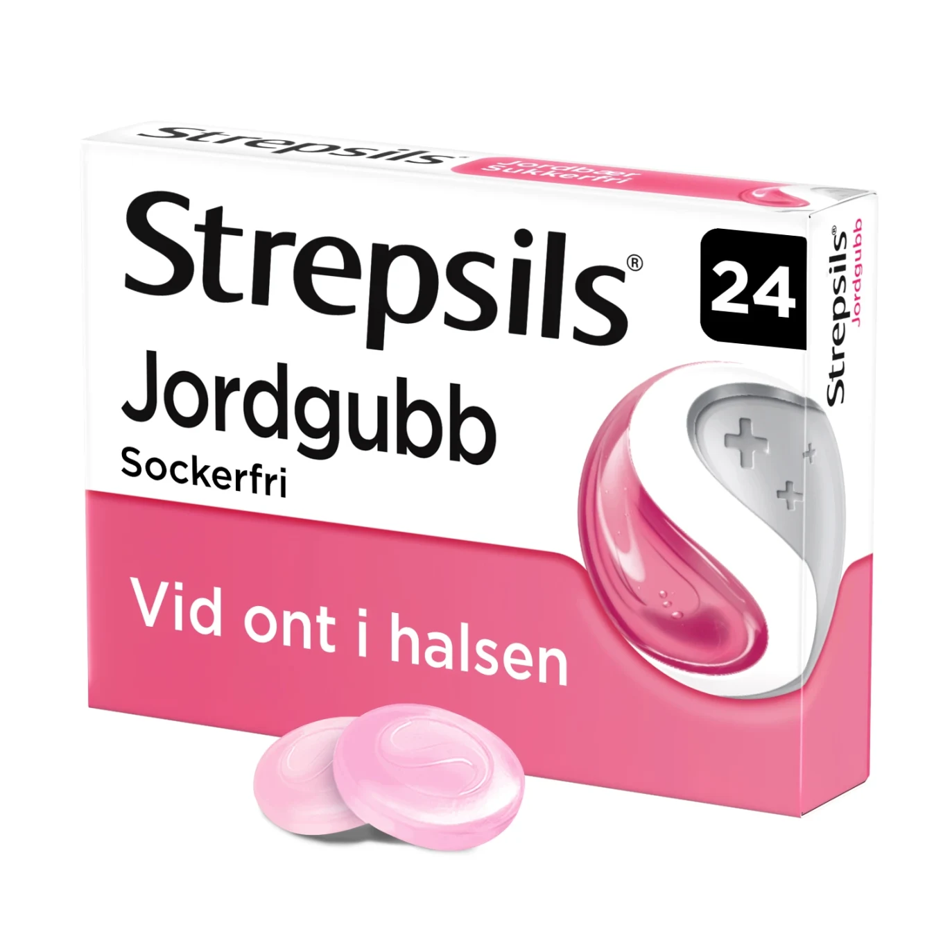 Strepsils Jordgubb sugtablett 24 st Strepsils