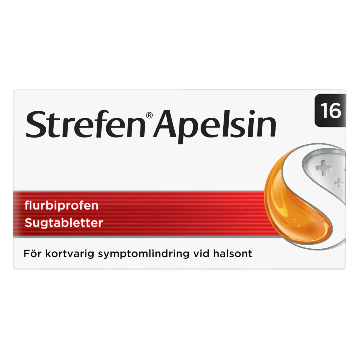 Strefen Apelsin sugtablett 8,75 mg 16 st Strefen