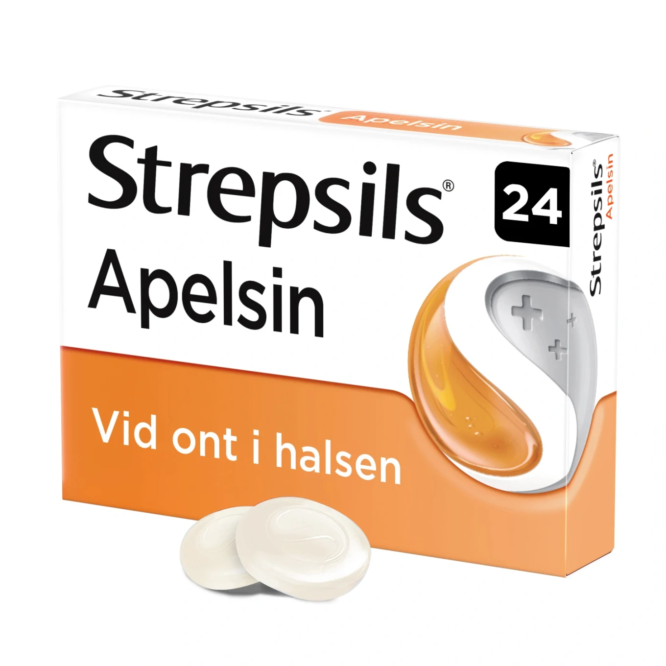 Strepsils Apelsin sugtablett 24 st Strepsils