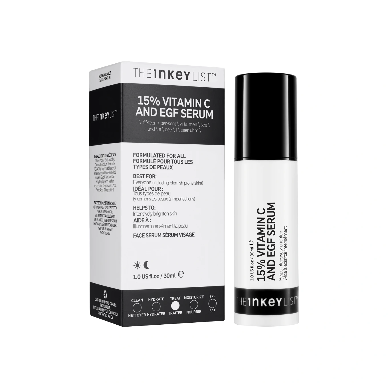 The Inkey List 15% Vitamin C and EGF Serum 30ml The Inkey List 
