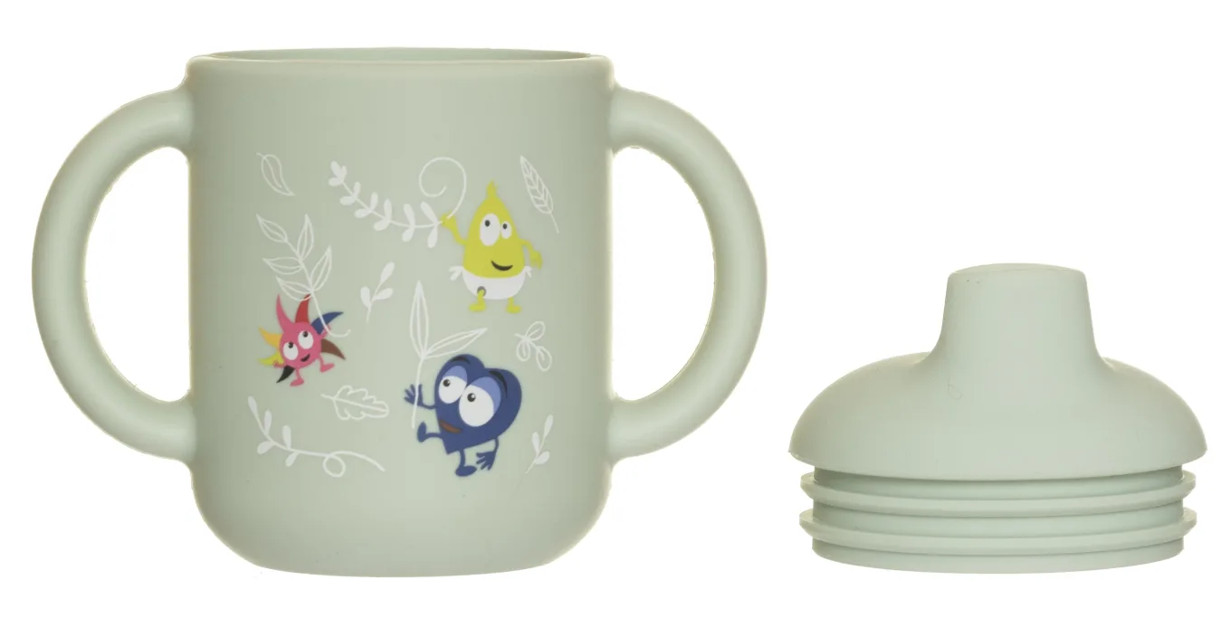 Babblarna Silikonmugg med lock I Naturen Teddykompaniet
