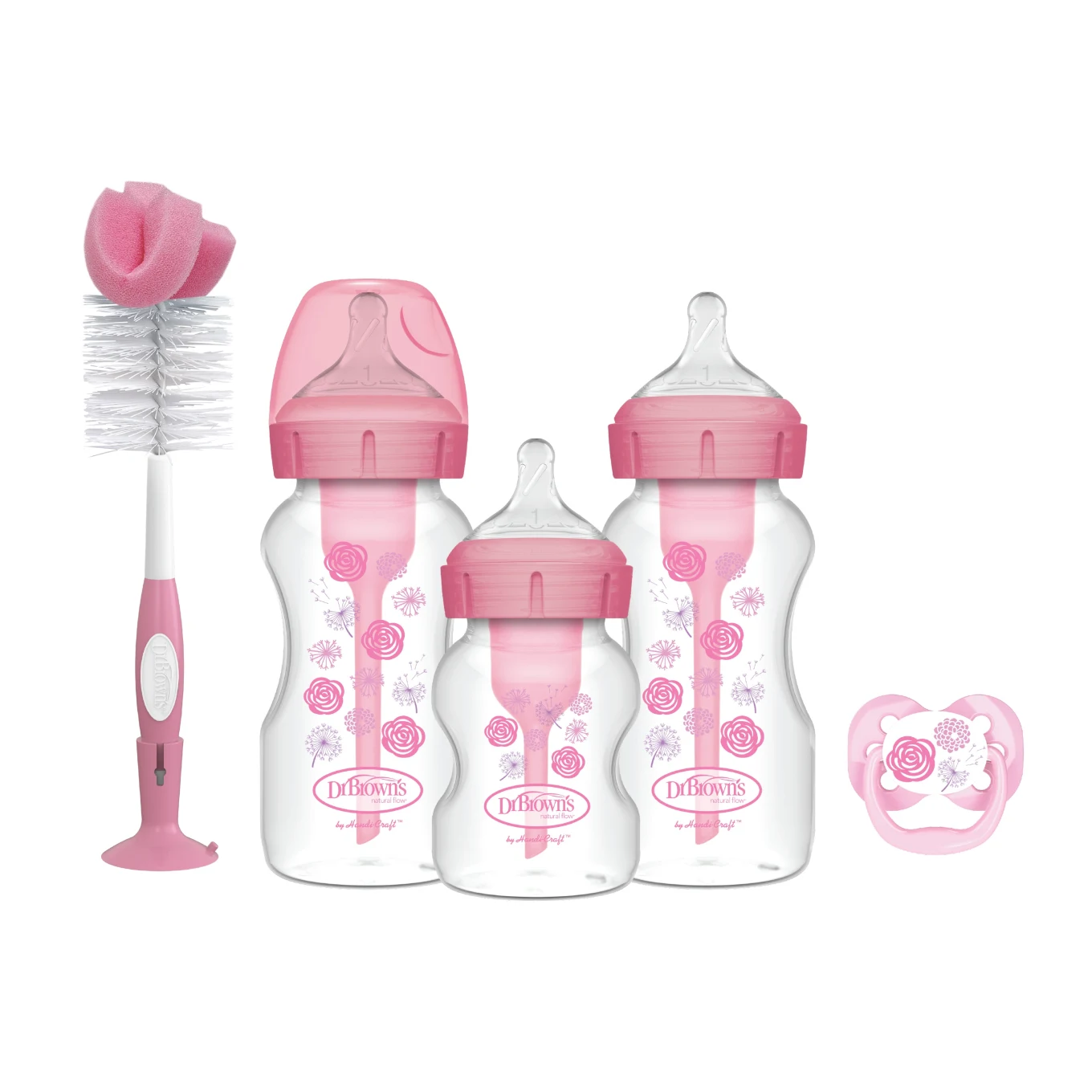 Dr. Brown's WideNeck Options+ Pink Gift Set Dr Browns