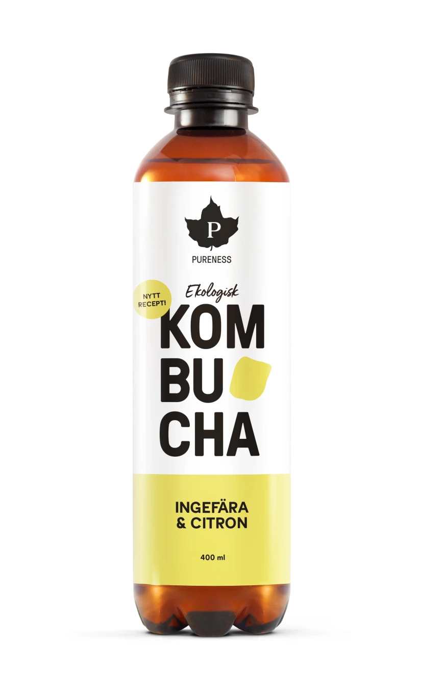 Pureness Ekologisk Kombucha Ingefära & Citron 400 ml Pureness