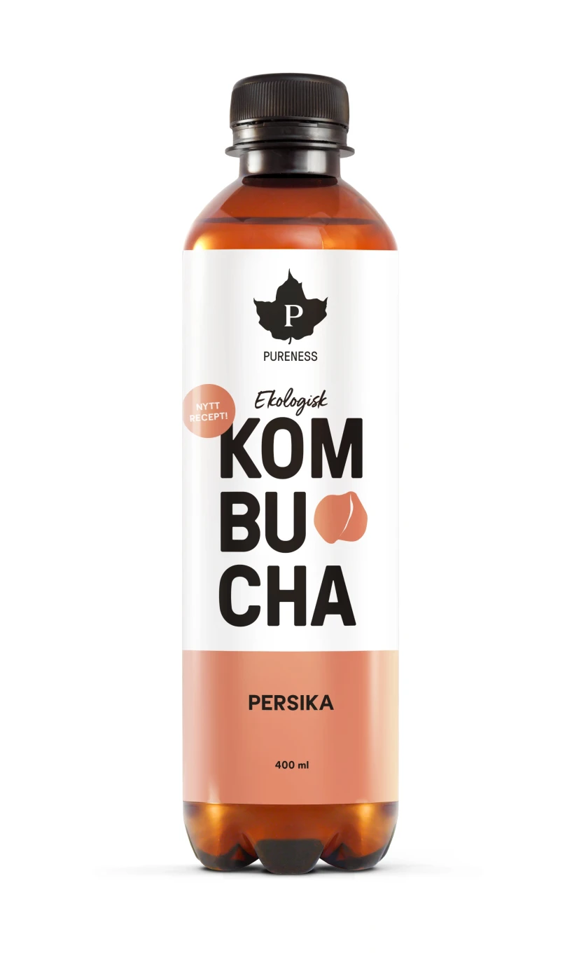 Pureness Ekologisk Kombucha Persika 400 ml Pureness
