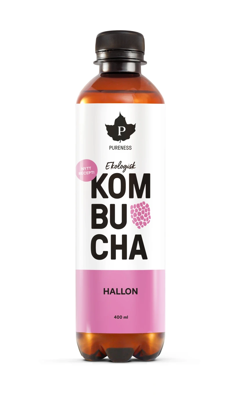 Pureness Ekologisk Kombucha Hallon 400 ml Pureness