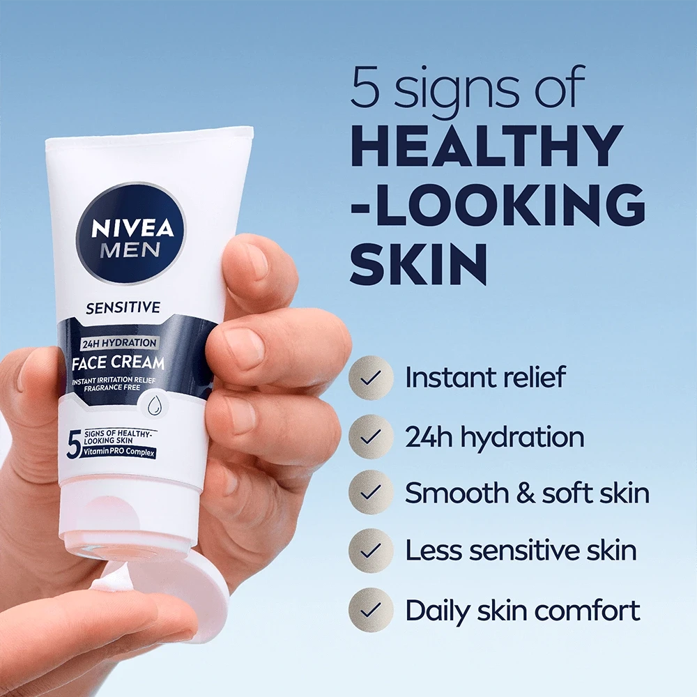 Nivea Men Sensitive Mosituriser Face Cream 75 ml Nivea