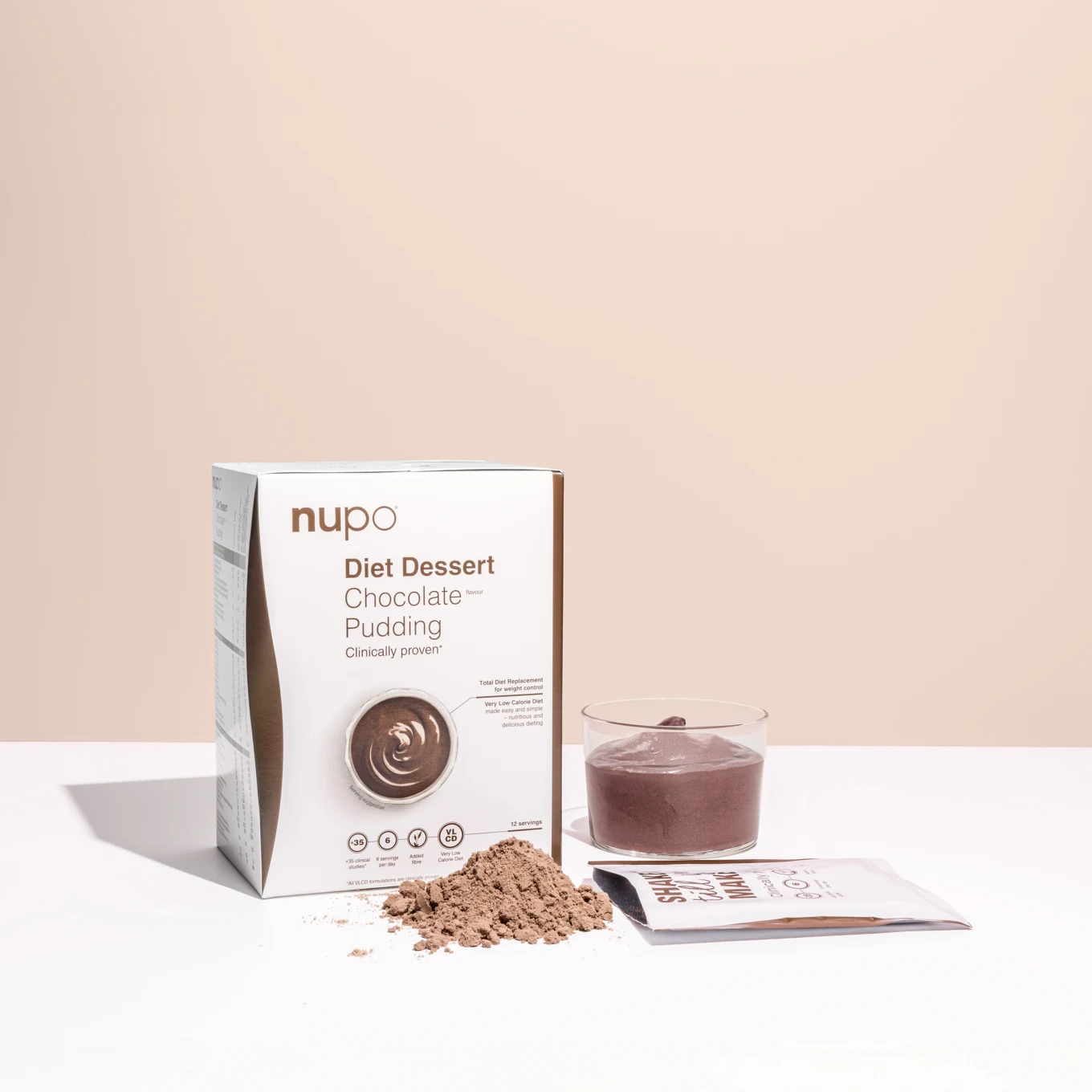 Nupo Diet Dessert Chocolate Pudding 12 portioner Nupo