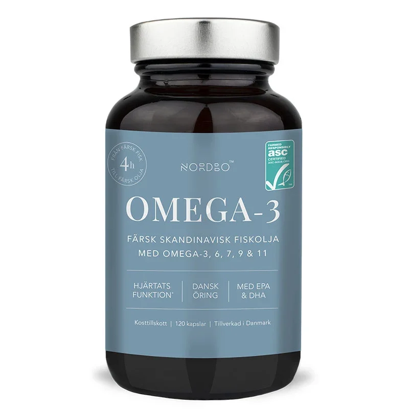 Nordbo Omega-3 ASC 120 kapslar Nordbo