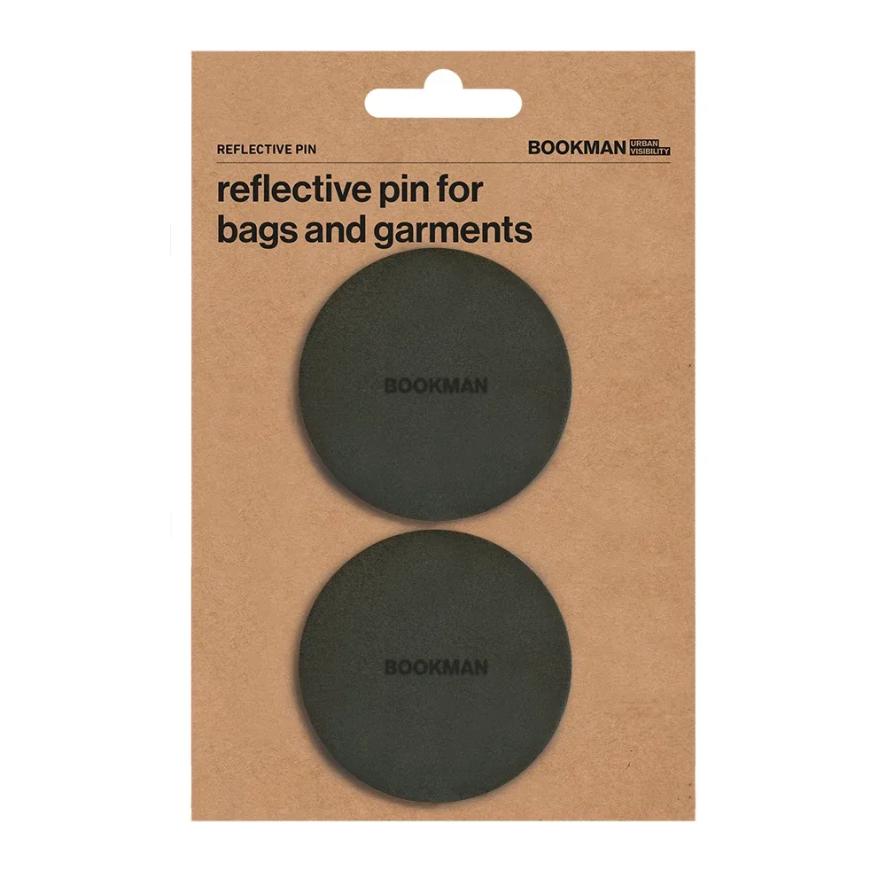Bookman Reflective Pins Black 2 st Bookman
