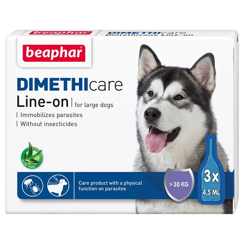 Beaphar Dimethicare Line-on Stor Hund 3x4,5ml Beaphar