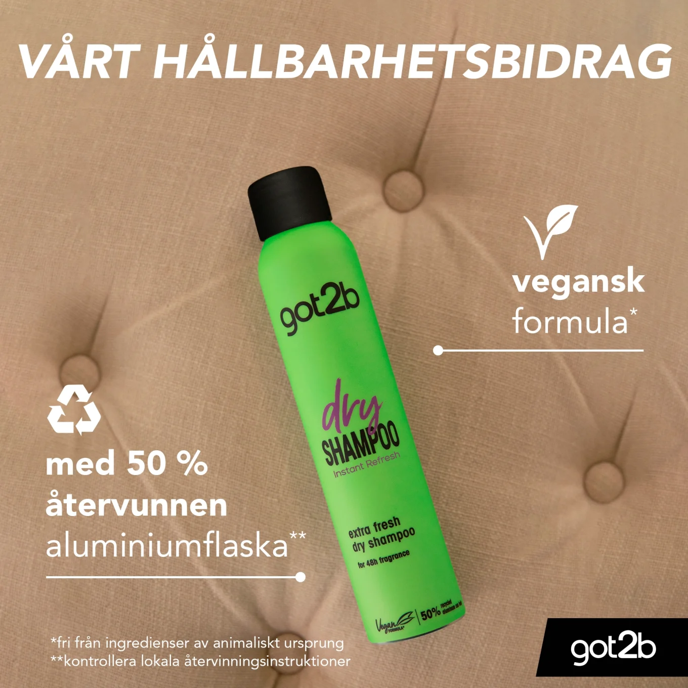 Schwarzkopf Got2b Dry Shampoo Extra Fresh 200ml Schwarzkopf
