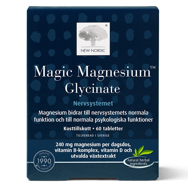 New Nordic Magic Magnesium Glycinate 60 tabletter New Nordic