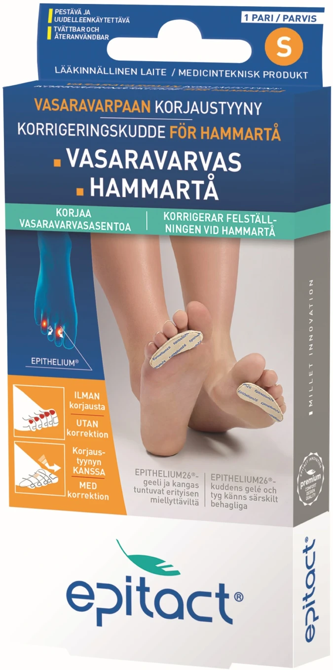 Epitact Korrigeringskudde För Hammartå 2 st S Epitact