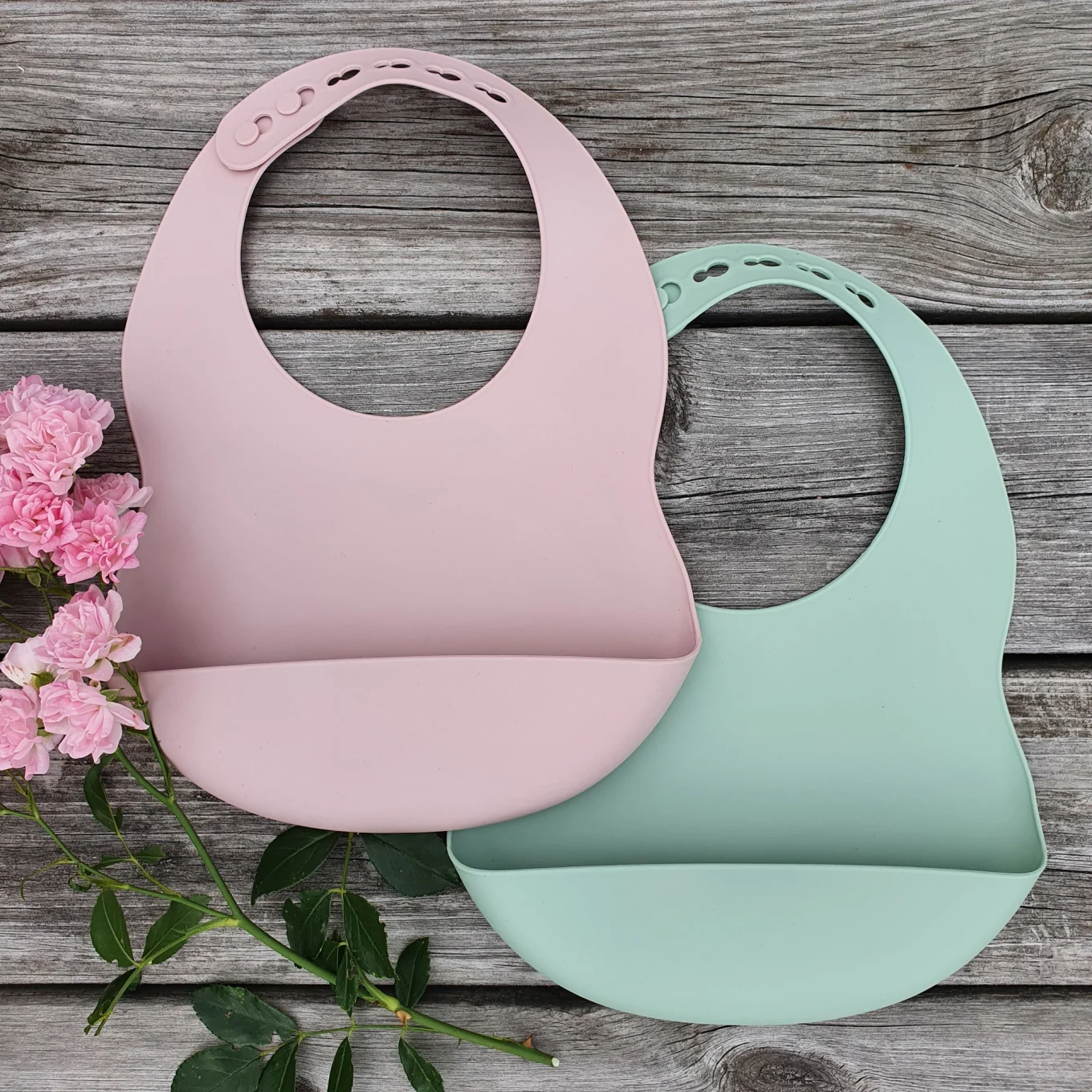 Summerville Haklapp Silikon 2 st Grön/Mauve Summerville Organic