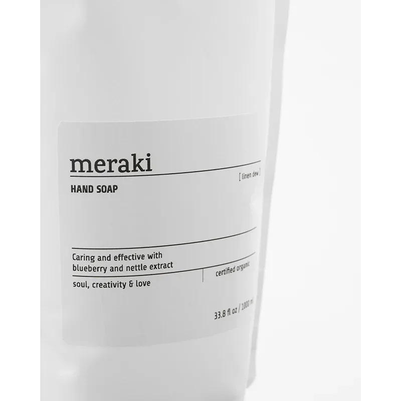 Meraki Hand Soap Linen Dew Refill 1000ml Meraki