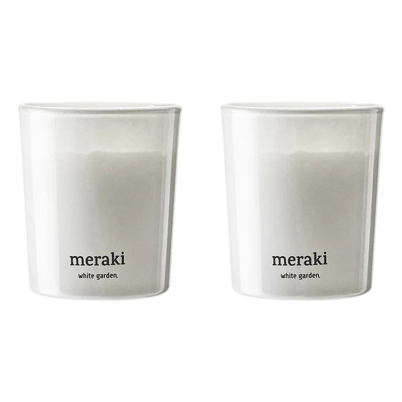 Meraki Doftljus White Garden 2x60g Meraki