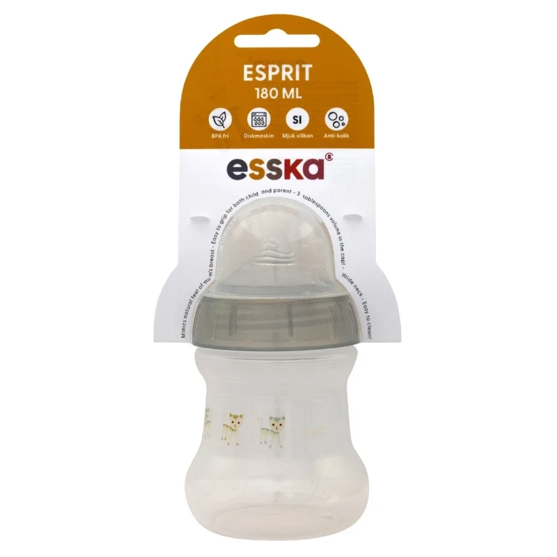 ESSKA Esprit Nappflaska Anti-Kolik 180 ml Grå Esska