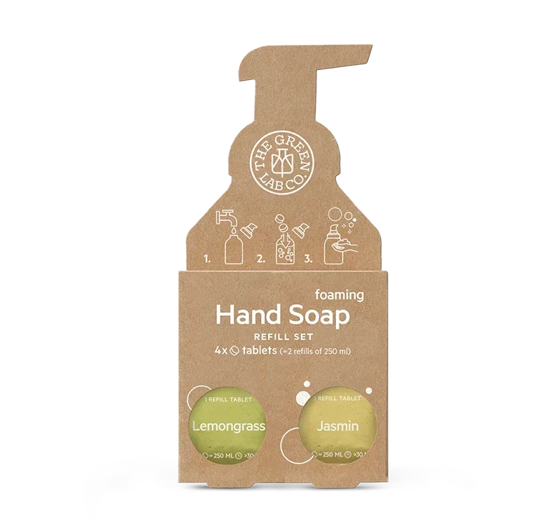 The Green Lab Hand Soap Tabs Lemongras & Jasmine 4x125ml The Green Lab